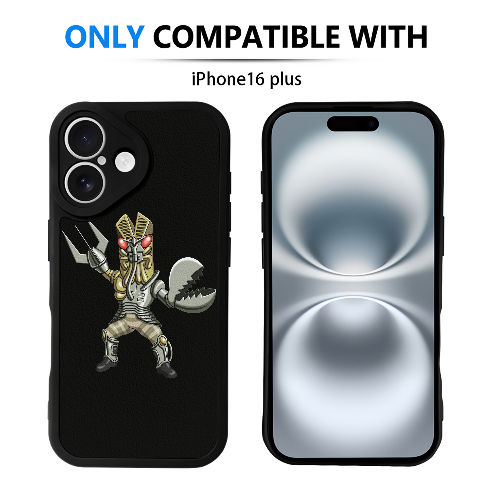 （画像用） ウルトラマン Ultraman 【iPhone 16シリーズ対応】シリコンスマホケース（レザー調） 材質：シリコン
